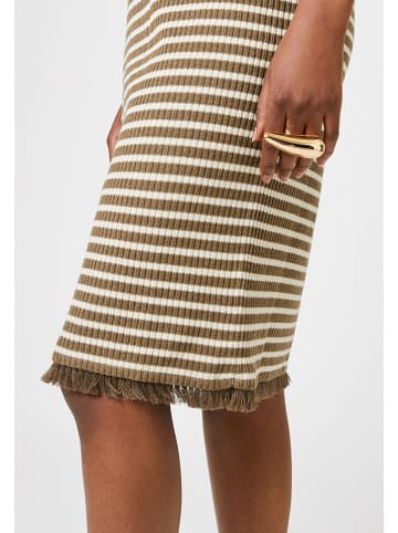 Rodier Kleid in Weiß/ Khaki