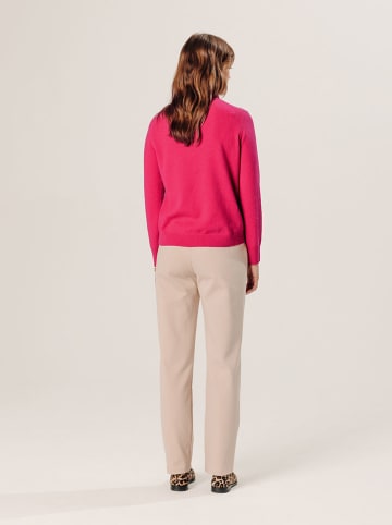 Rodier Kaschmir-Rollkragenpullover in Pink