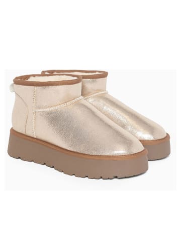 ISLAND BOOT Botki "Miley" w kolorze beżowym