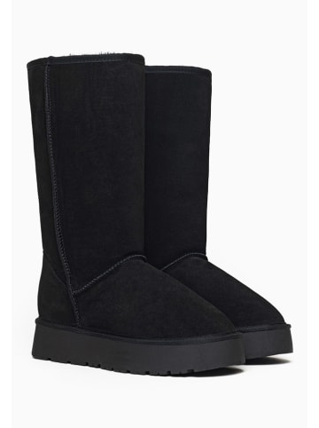 Gooce Leder-Winterstiefel "Elidir" in Schwarz