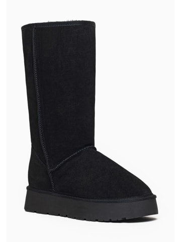 Gooce Leder-Winterstiefel "Elidir" in Schwarz