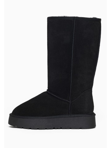 Gooce Leder-Winterstiefel "Elidir" in Schwarz