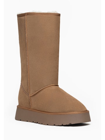 Gooce Leder-Winterstiefel "Elidir" in Hellbraun