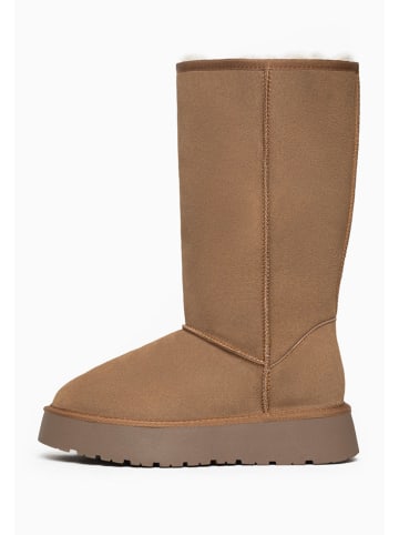Gooce Leder-Winterstiefel "Elidir" in Hellbraun