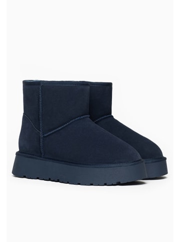 Gooce Leren winterboots "Thimble" donkerblauw