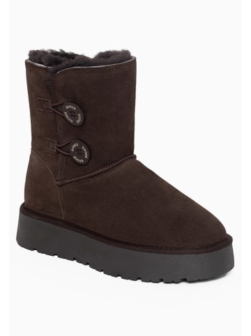 Gooce Leren winterboots "Hubbard" bruin