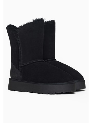 Gooce Leren winterboots "Honey" zwart