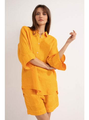 Josephine & Co Linnen blouse "Darlene" oranje