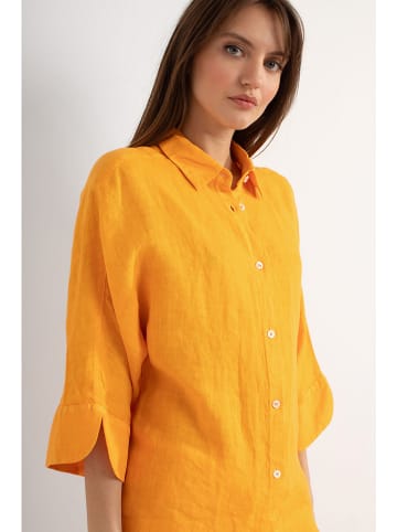 Josephine & Co Linnen blouse "Darlene" oranje