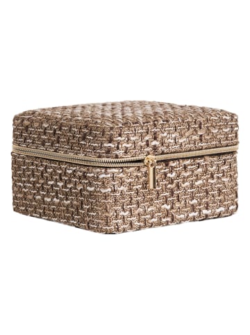 House Nordic Schmuckkästchen "Marrakech" in Braun - (B)11 x (H)6,5 x (T)11 cm
