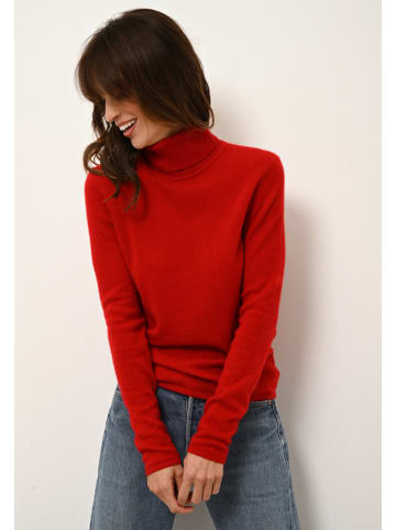 Just Cashmere Kaszmirowy sweter "Ava" w kolorze czerwonym