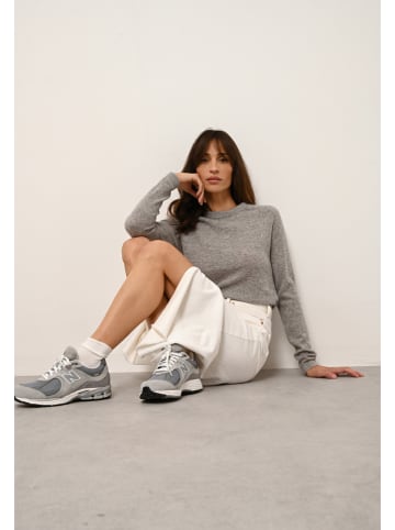 Just Cashmere Kasjmieren trui "Jane" grijs