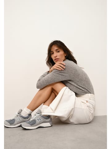Just Cashmere Kasjmieren trui "Jane" grijs