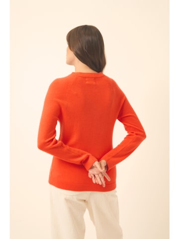 Just Cashmere Kaschmir-Pullover "Jane" in Orange