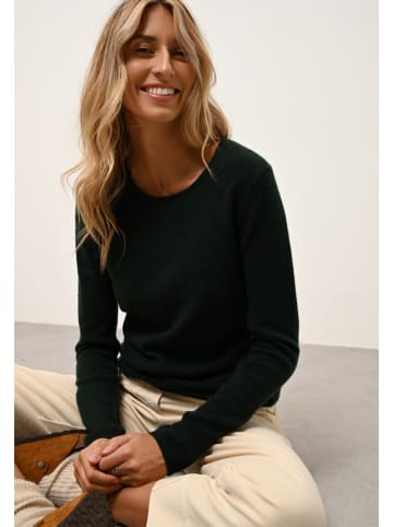 Just Cashmere Kaszmirowy sweter "Vivian" w kolorze ciemnozielonym