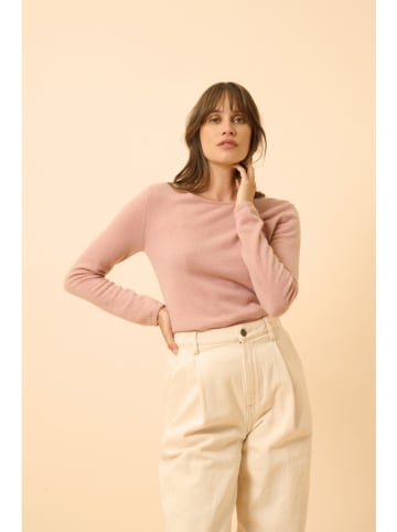 Just Cashmere Kaszmirowy sweter "Vivian" w kolorze jasnoróżowym