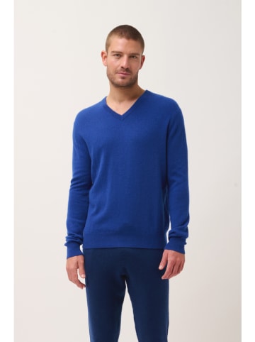Just Cashmere Kaschmir-Pullover "Walt" in Blau