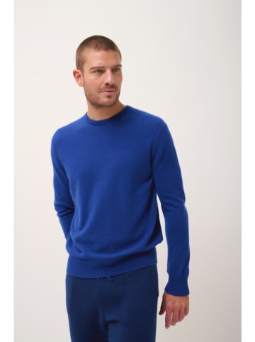 Just Cashmere Kasjmieren trui "Howard" blauw