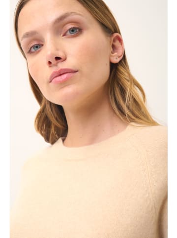 Just Cashmere Kaszmirowy sweter "Jane" w kolorze beżowym