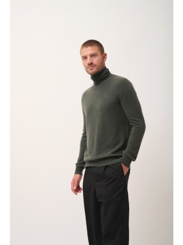 Just Cashmere Kaszmirowy sweter "Connor" w kolorze khaki