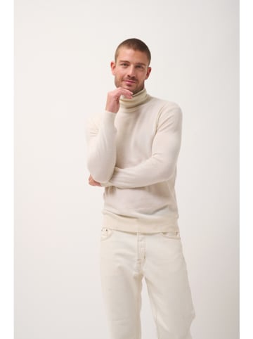 Just Cashmere Kaszmirowy sweter "Connor" w kolorze kremowym
