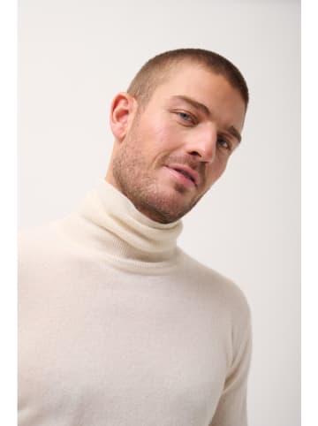 Just Cashmere Kaszmirowy sweter "Connor" w kolorze kremowym