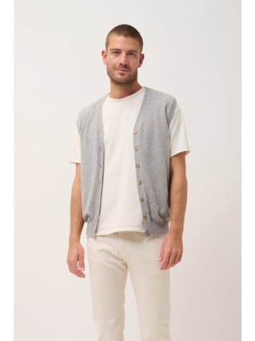 Just Cashmere Kaschmir-Weste "Lana" in Hellgrau