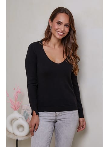 Soft Cashmere Kaschmir-Pullover in Schwarz