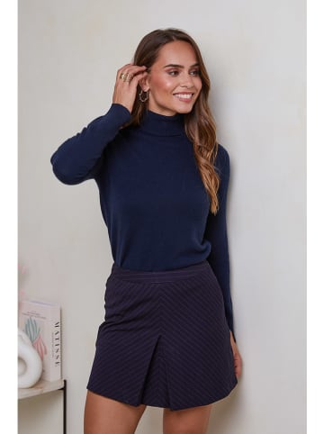 Soft Cashmere Kasjmieren coltrui donkerblauw