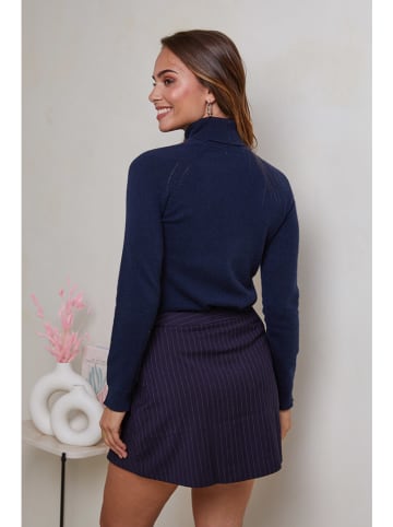 Soft Cashmere Kasjmieren coltrui donkerblauw