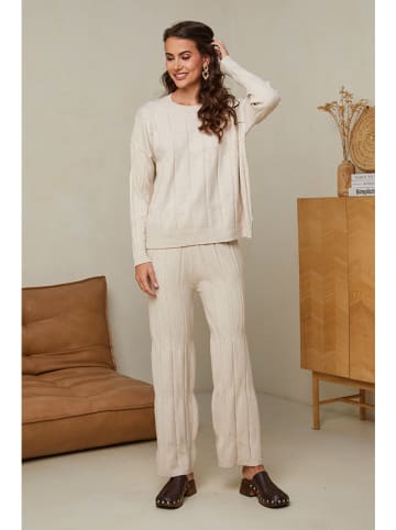 Soft Cashmere 2-częściowy zestaw w kolorze kremowym