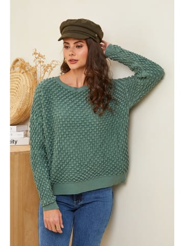 Soft Cashmere Pullover in Grün