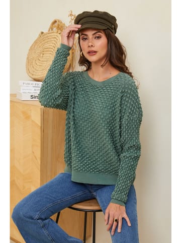Soft Cashmere Pullover in Grün