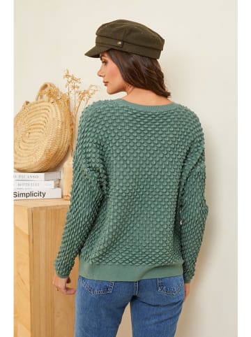 Soft Cashmere Pullover in Grün