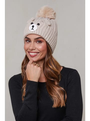 Soft Cashmere Mütze in Beige