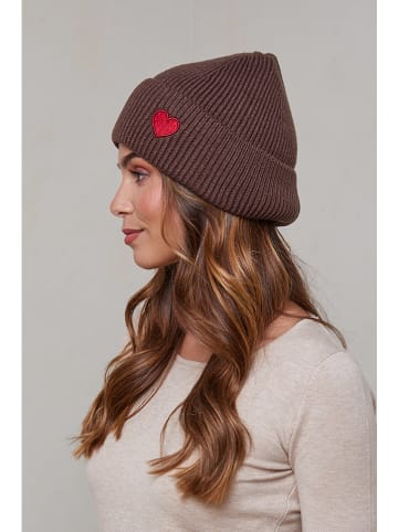 Soft Cashmere Mütze in Braun