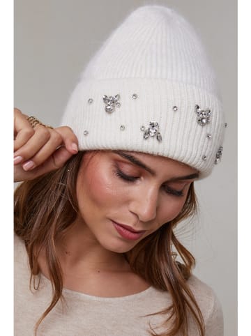 Soft Cashmere Mütze in Weiß
