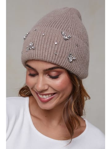 Soft Cashmere Mütze in Taupe