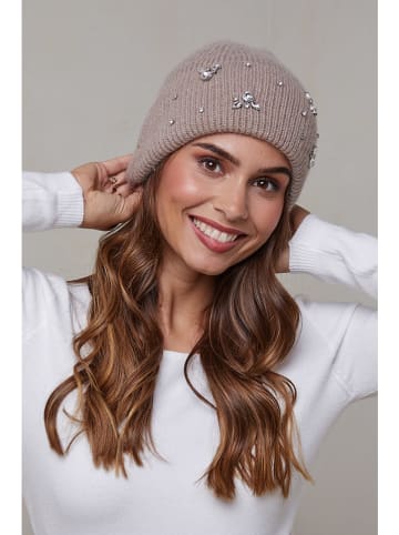 Soft Cashmere Mütze in Taupe