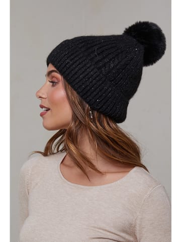 Soft Cashmere Mütze in Schwarz