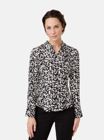 TAIFUN Blouse zwart/wit