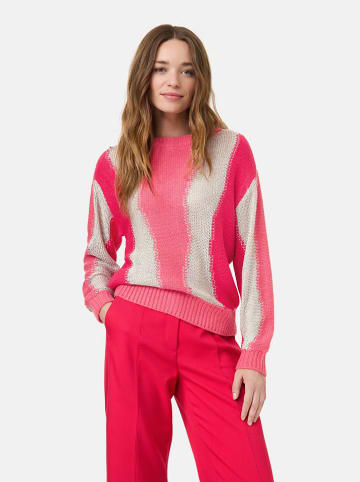 TAIFUN Pullover in Pink/ Beige