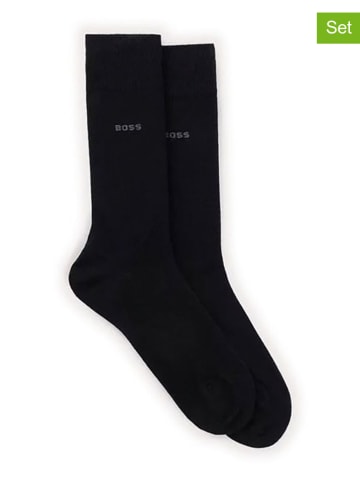 Hugo Boss 2er-Set: Socken in Schwarz