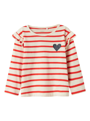 name it Longsleeve "Tovelina" beige/rood