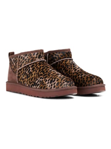 UGG Leren boots "Classic Ultra Mini Caspian" bruin