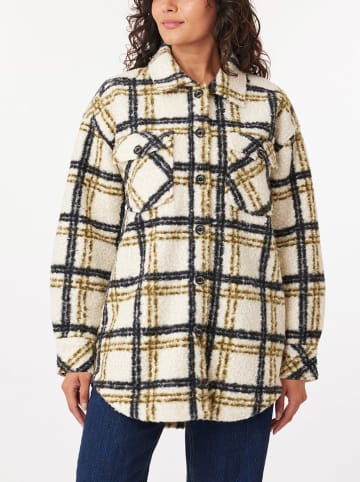 Scotch & Soda Hemdjacke in Creme/ Schwarz/ Khaki