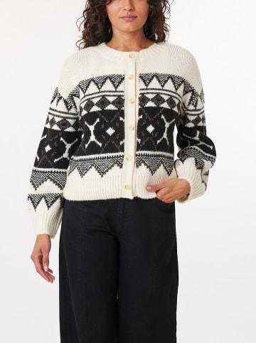 Scotch & Soda Sweter w kolorze kremowo-czarnym
