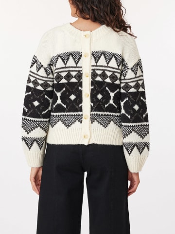 Scotch & Soda Sweter w kolorze kremowo-czarnym