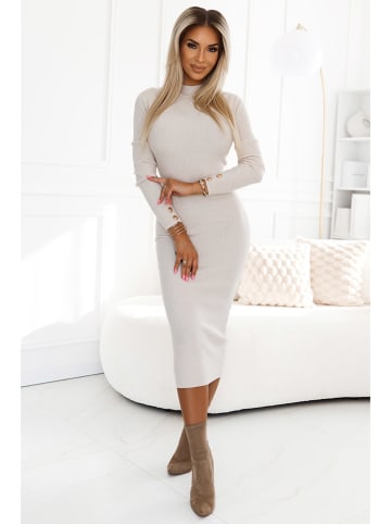 numoco Strickkleid in Creme