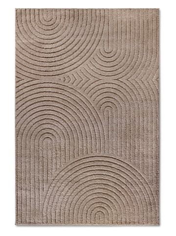 Elle Decoration Hochflor-Teppich "Panglao" in Taupe